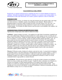 “SALUD DENTAL PARA NIÑOS” Declaración: La