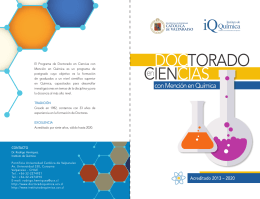 ciencias doctorado - Instituto de Química | Pontificia Universidad