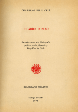 RICARDO DONOSO - Memoria Chilena