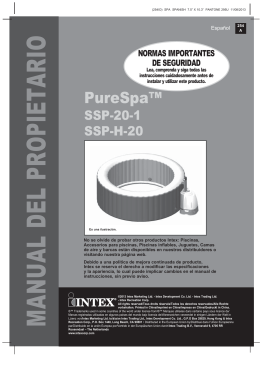 Manual Montaje Spa Intex Purespa Burbujas