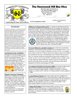 Newsletter 9-19-12 Spanish