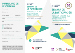 SEMANA DE LA PARTICIPACIÓN