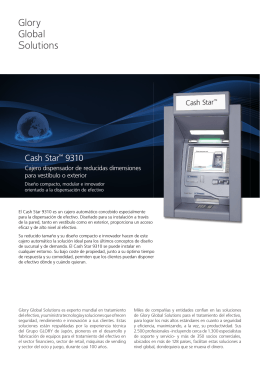 Cash Star™ 9310 - Glory Global Solutions