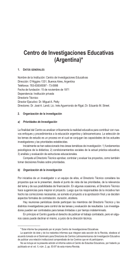 Centro de Investigaciones Educativas (Argentina)*