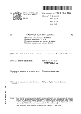 procedimiento de fabricacion y utilizacion del edulcorante natural