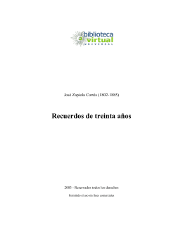 Recuerdos de treinta años - Biblioteca Virtual Universal