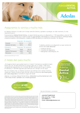 Adeslas Dental Activa - Juan Battaner Agente Exclusivo ADESLAS