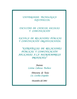 estrategias de relaciones públicas y comunicación aplicadas a la