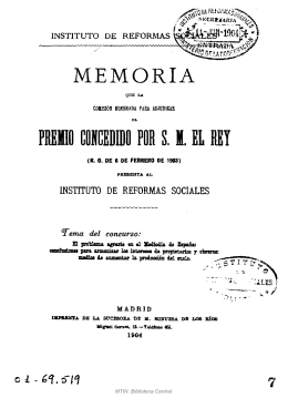 MEMORIA - Ministerio de Empleo y Seguridad Social