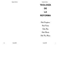 teología de la reforma