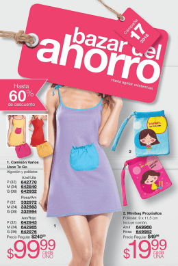 Avon Folleto Bazar de Ahorro Campa&ntilde;a 17/2015 PDF
