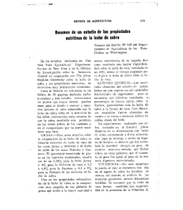 Resumen de un estudie de las propiedades