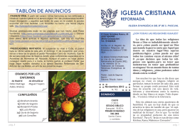 noviembre 2012 - Iglesia Reformada de Madrid