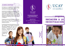 folleto - Universidad Católica de Ávila
