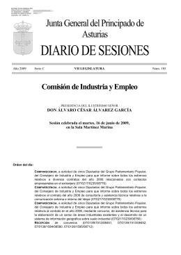 DIARIO DE SESIONES - Junta General del Principado de Asturias