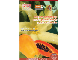 Paquete tecnológico para la producción de papaya en Sinaloa