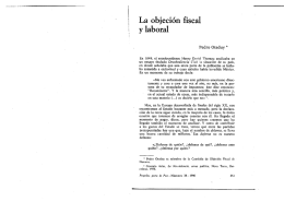 La objeción fiscal y laboral