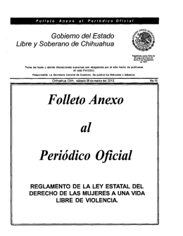 reglamenta la Ley Estatal del Derecho de las Mujeres a una Vida