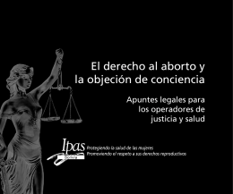 El derecho al aborto y la objeción de conciencia