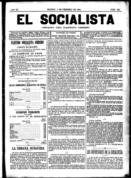 EL SOCIALISTA - Archivo - Fundación Pablo Iglesias