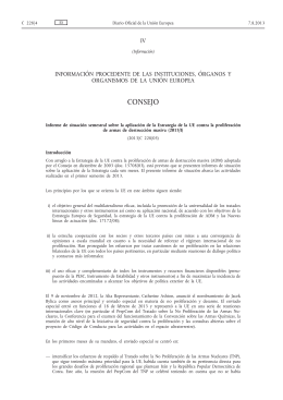 Informe de situación semestral sobre la aplicación de la Estrategia