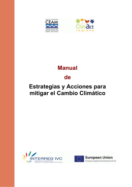 Manual de Estrategias y Acciones para mitigar el