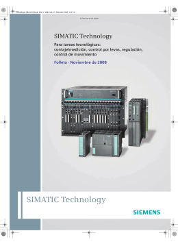 SIMATIC Technology – Para tareas tecnológicas: contaje
