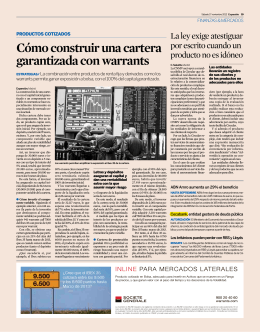 Cómo construir una cartera garantizada con warrants