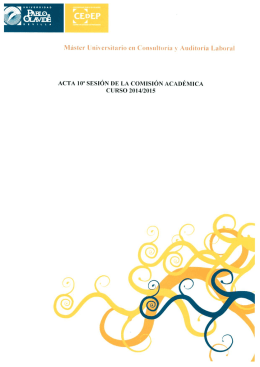 Acta nº 10 - Departamento de Sociología de la Universidad Pablo