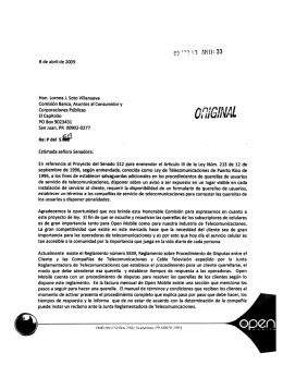 Open Mobile - Oficina de Servicios Legislativos