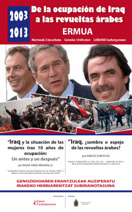 cartel 10 años Irak