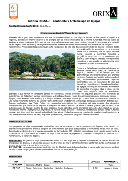 GUINEA BISSAU œ Continente y Archipiélago de Bijagós