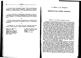 El manifiesto del partido comunista