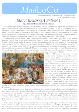 ¡BIENVENIDOS A ESPAÑA!