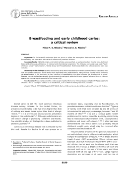 Breastfeeding and early childhood caries: a critical review