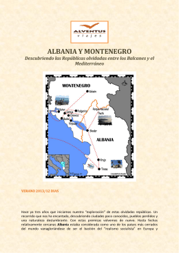 ALBANIA Y MONTENEGRO