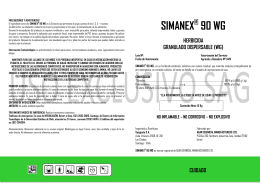 SIMANEX 90 WG (parte 1) - Servicio Agrícola y Ganadero