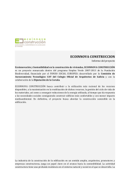 Dossier del proyecto - ecoinnovaconstruccion