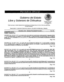 Gobierno del Estado a ,,, . Libre y Soberano de Chihuahua