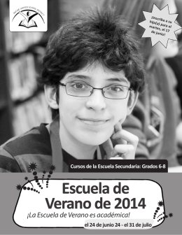Escuela de Verano de 2014 - Racine Unified School District