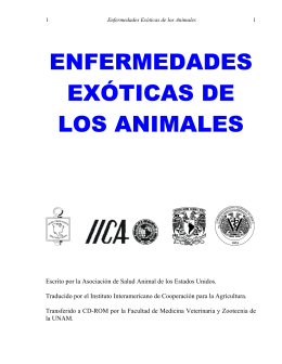 Enfermedades Exoticas de los Animales - FMVZ-UNAM