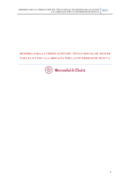 el Plan de estudios - Universidad de Huelva