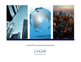 Introducción ETFs Lyxor