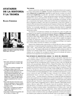avatares de la historia y la teoría