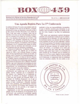 Abril-Mayo 1987 - Una Agenda Repleta para la 37a Conferencia