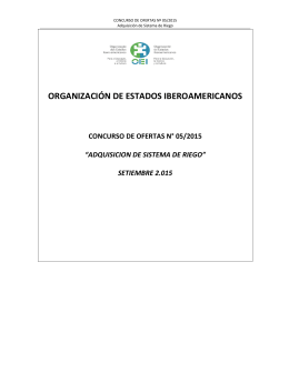 (Indicar nombre y número de Préstamo/Cooperación Técnica)