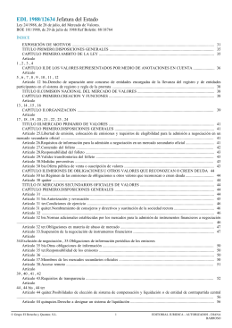 EDL 1988/12634 Jefatura del Estado