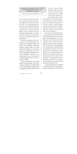 Apuntes para la determinación de la existencia de una historiografía