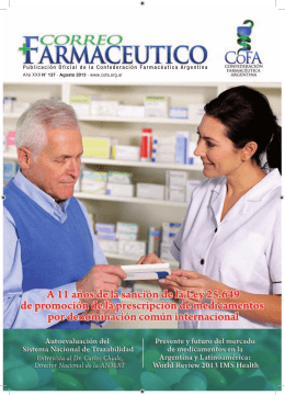 Publicación Oficial de la Confederación Farmacéutica Argentina
