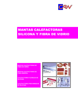 MANTAS CALEFACTORAS SILICONA Y FIBRA DE VIDRIO